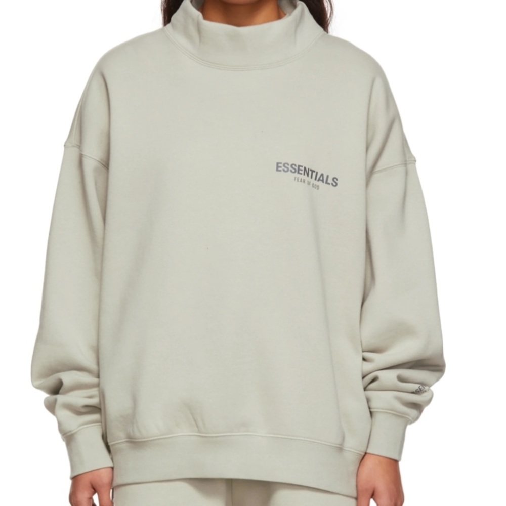 FOG Essentials Pistachio Mock Neck Sweatshirt